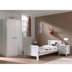 Vipack Jugendzimmerkombi Lewis I (3-teilig) - Weiß
