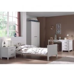 Vipack Jugendzimmerkombi Lewis I (4-teilig) - Weiß