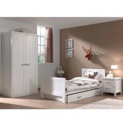 Vipack Jugendzimmerkombi Lewis II (4-teilig) - Weiß