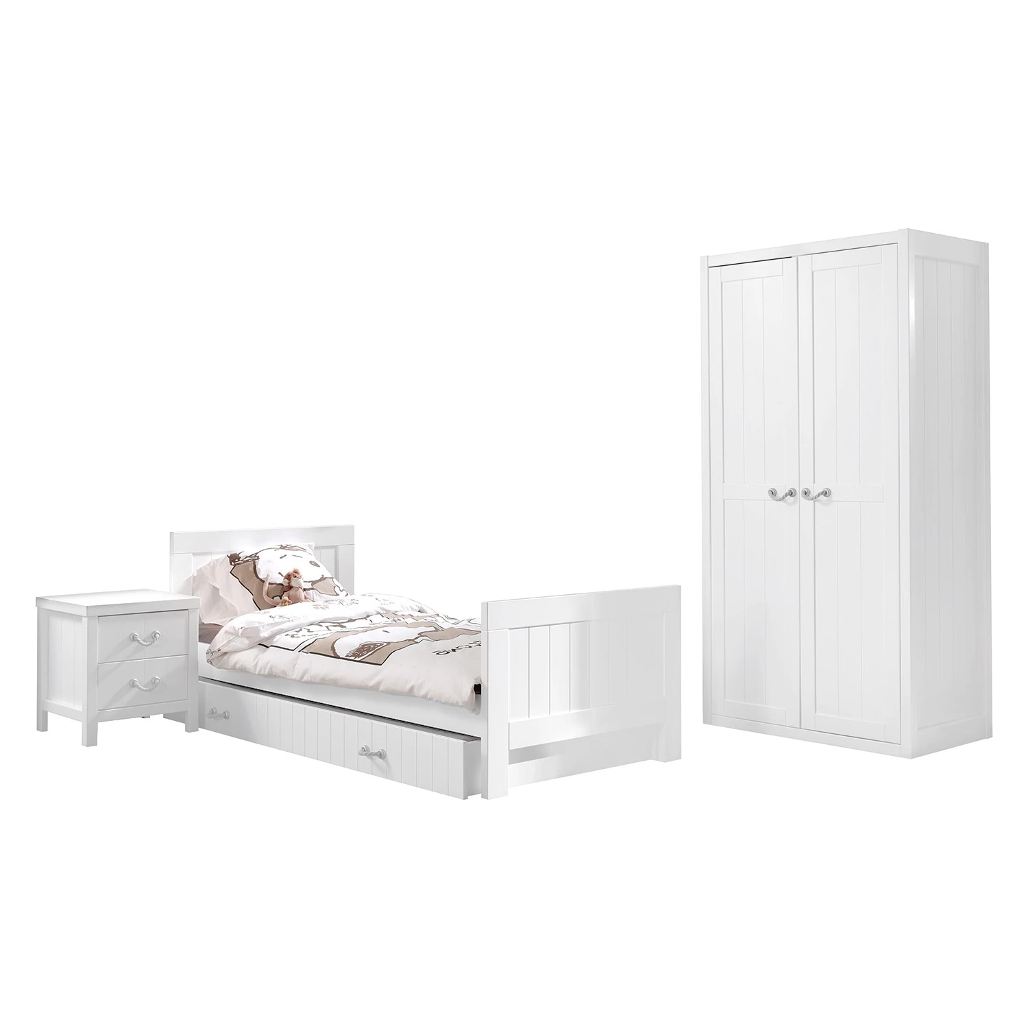 Vipack Jugendzimmerkombi Lewis II (4-teilig) - Weiß – Bild 6