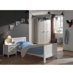 Vipack Jugendzimmerkombi Lewis II (3-teilig) - Weiß