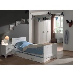 Vipack Jugendzimmerkombi Lewis V (4-teilig) - Weiß