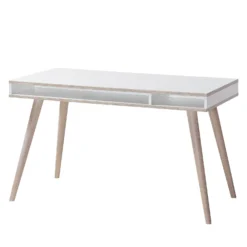 Wimex Kinderschreibtisch Billund - Weiß / Eiche Sägerau Dekor