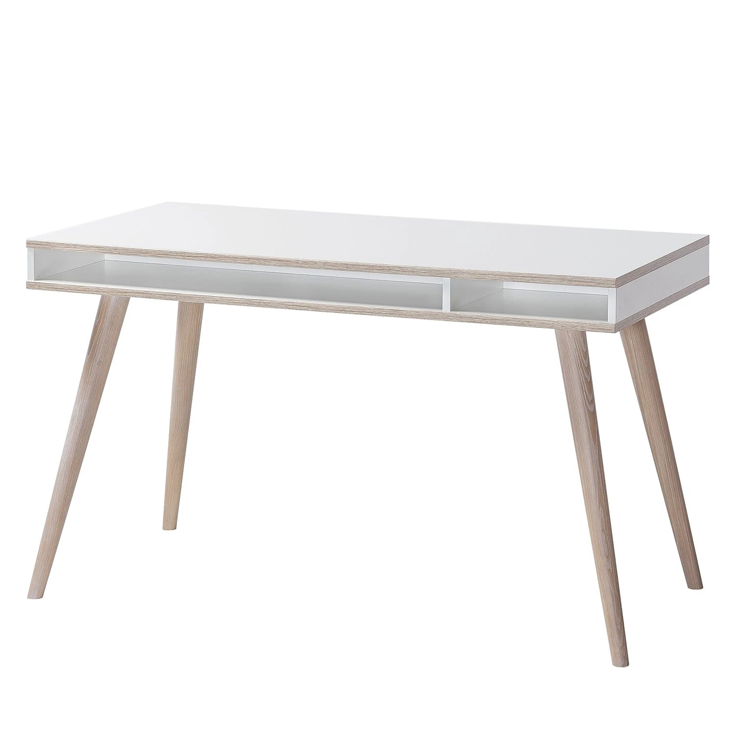 Wimex Kinderschreibtisch Billund - Weiß / Eiche Sägerau Dekor