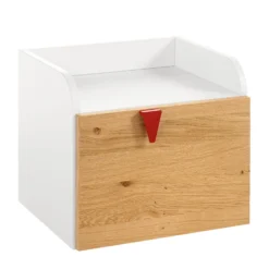 Now! by hülsta Nachttisch hülsta now minimo - Weiß / Hellbraun