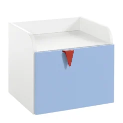 Now! by hülsta Nachttisch hülsta now minimo - Weiß / Hellblau