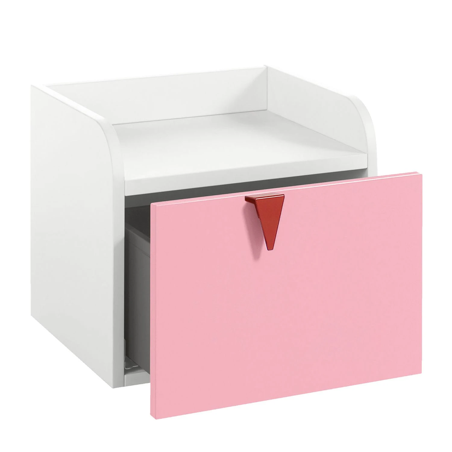 Now! by hülsta Nachttisch hülsta now minimo - Weiß / Rosa – Bild 3