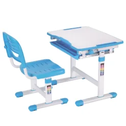 Vipack Kinderschreibtisch Comfortline - Weiß / Hellblau