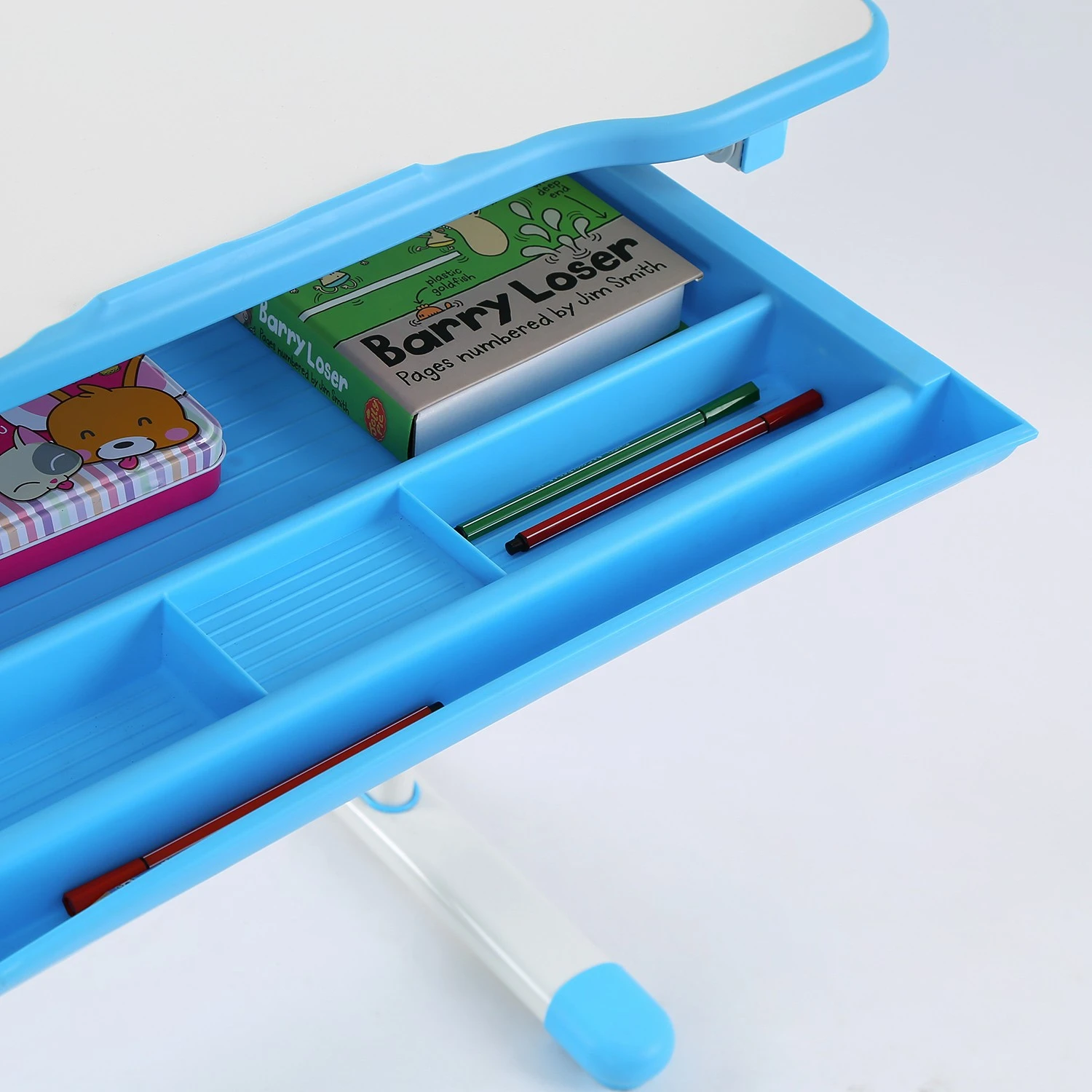 Vipack Kinderschreibtisch Comfortline - Weiß / Hellblau – Bild 8