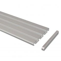 Flairdeco Kombischiene Nybro 3-4-läufig - Aluminium - Silbergrau - Breite: 240 cm