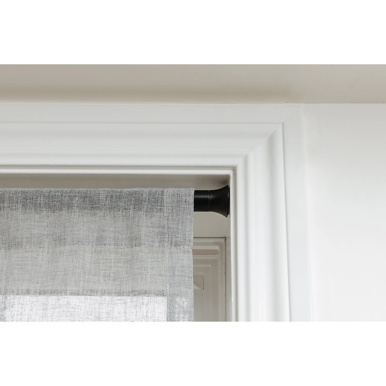 Umbra Gardinen-Klemmstange Chroma - Stahl / Gummibaum - Schwarz – Bild 3