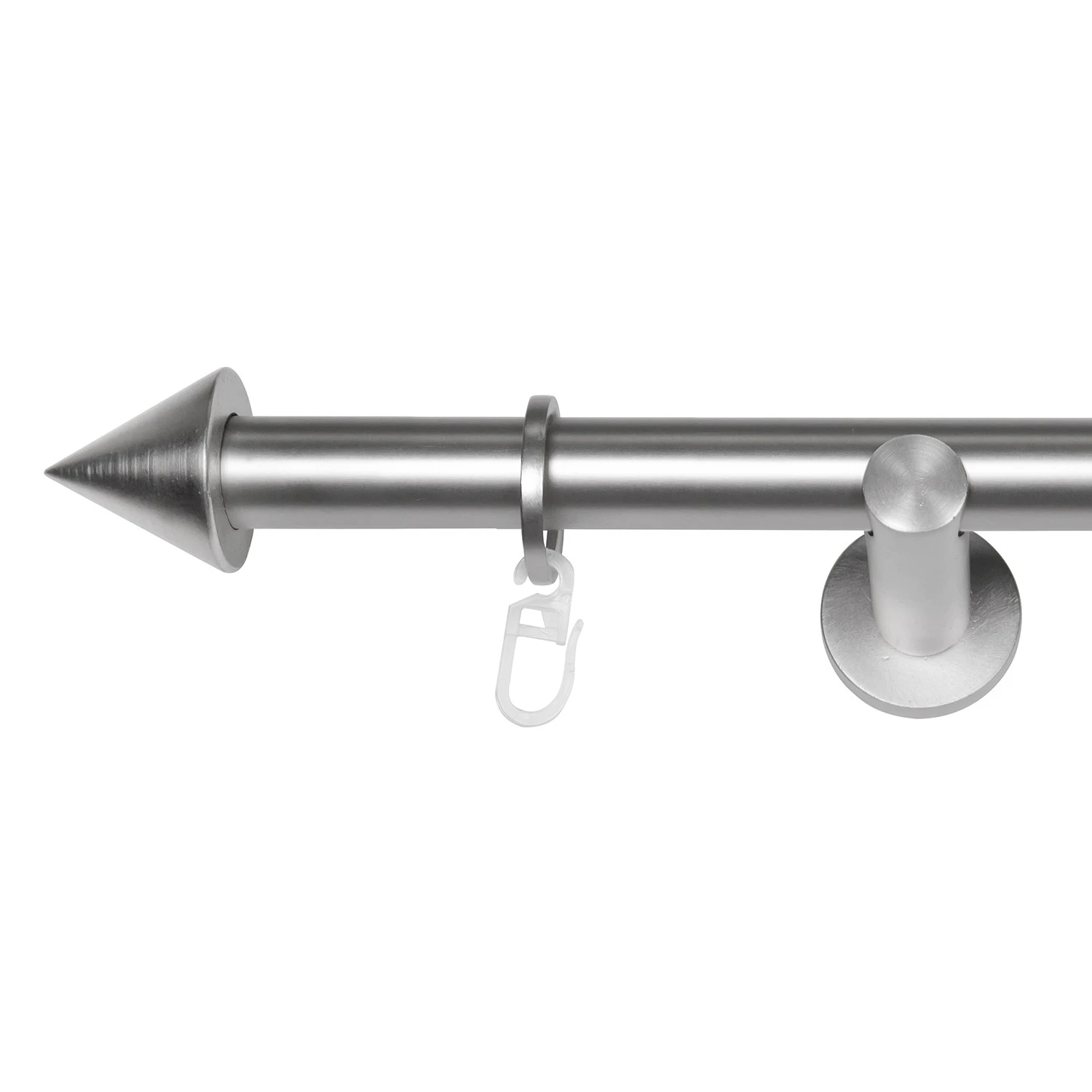 Mydeco 16mm Gardinenstange Cone - Zamak - Edelstahl-Optik - Breite: 160 cm – Bild 5