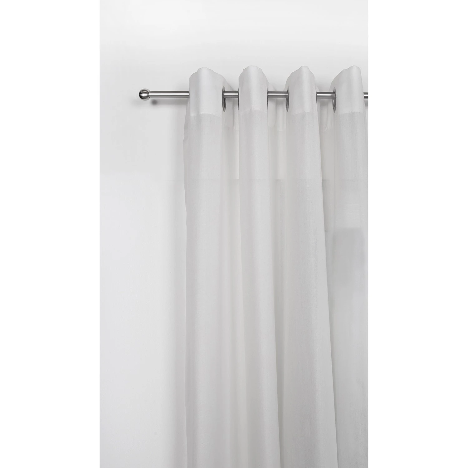 Mydeco 16mm Gardinenstange Ball - Zamak - Edelstahl-Optik - Breite: 160 cm – Bild 3