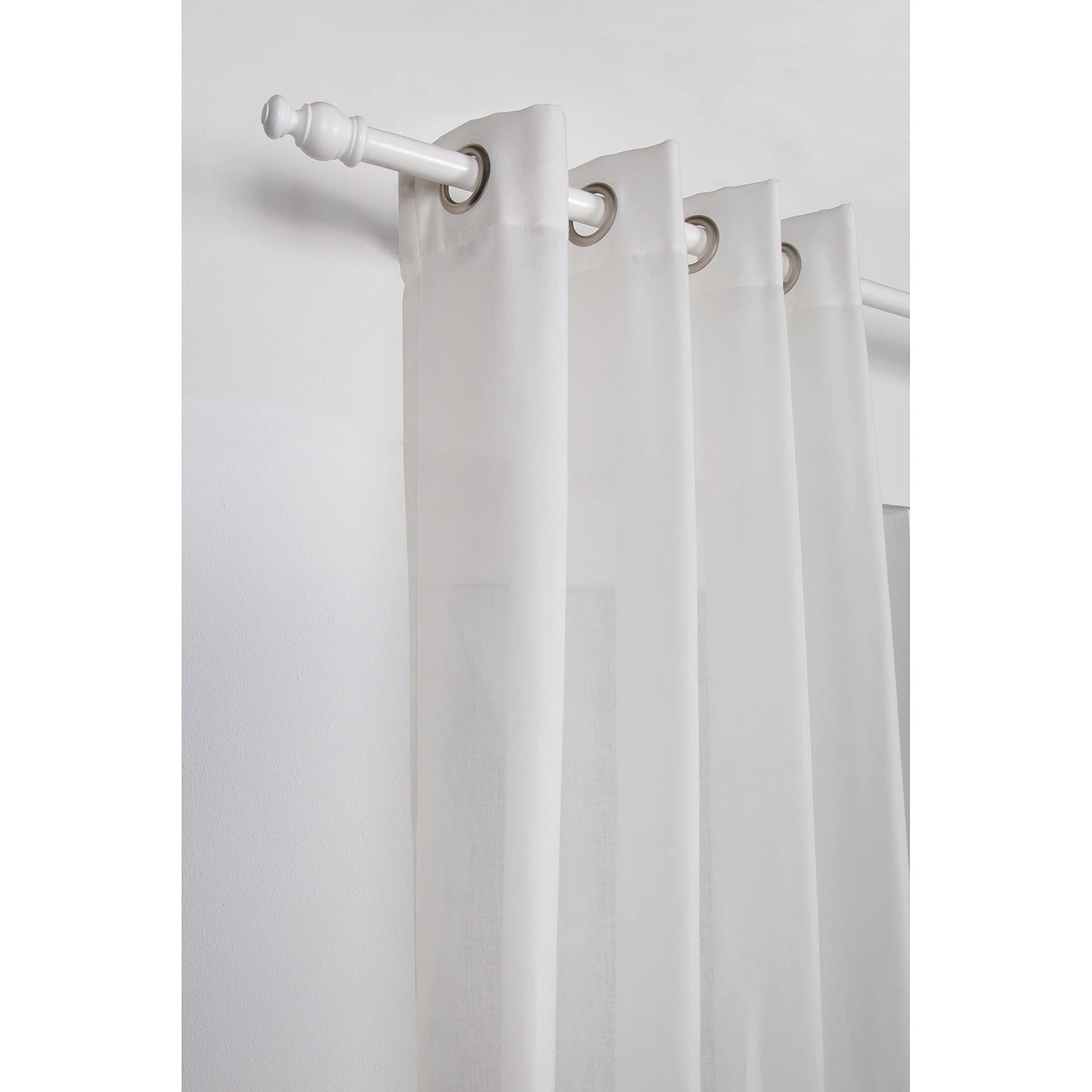 Mydeco 28mm Gardinenstange Mini - Weiß - Breite: 120 cm – Bild 2