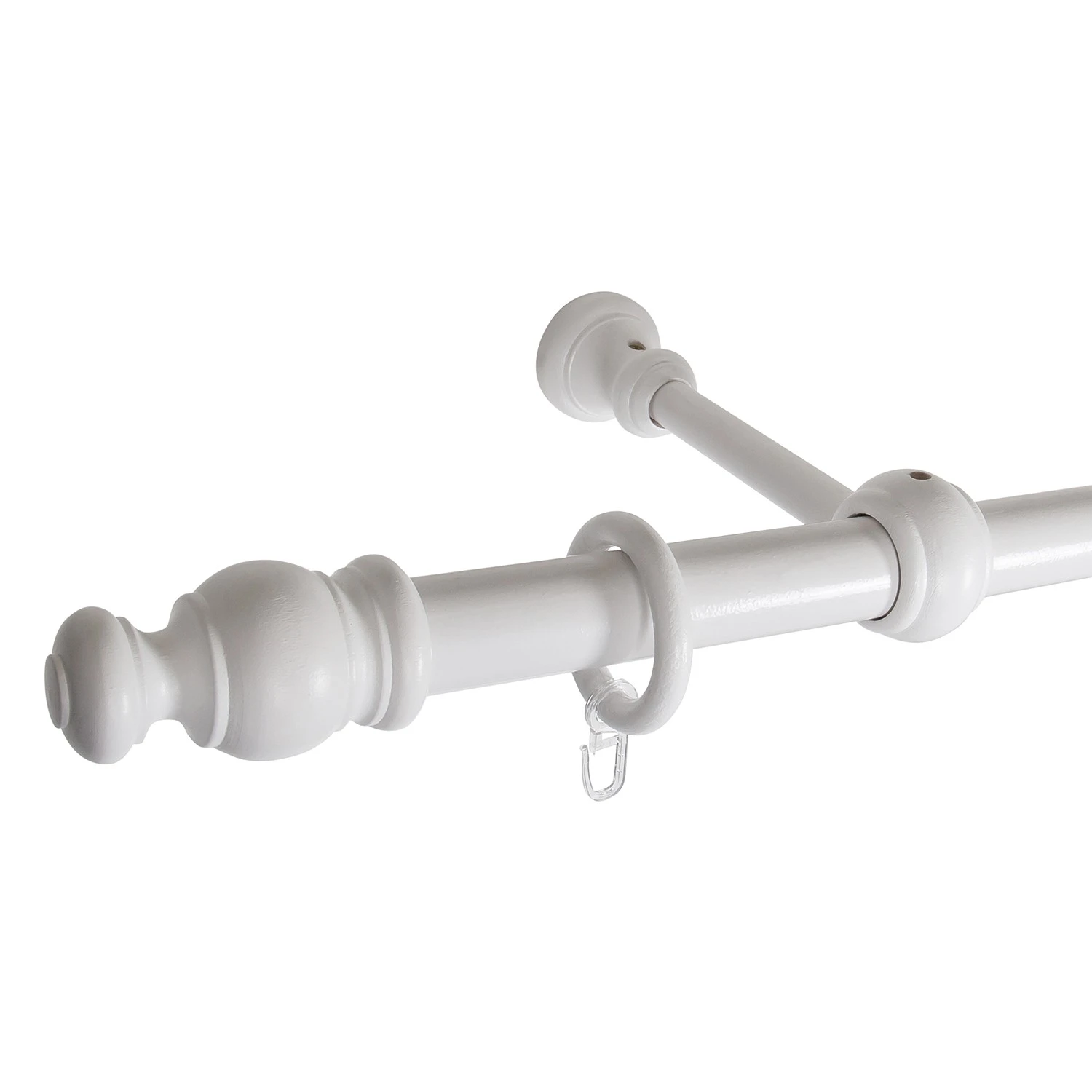 Mydeco 28mm Gardinenstange Mini - Weiß - Breite: 120 cm – Bild 4