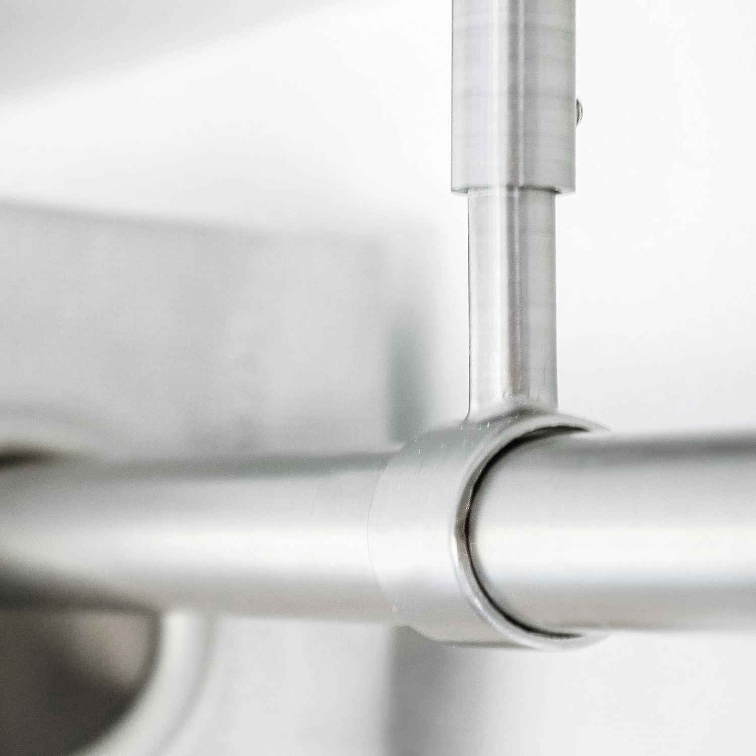 Mydeco Gardinenstange 2in1 ausziehbar - Zamak - Edelstahl-Optik - Breite: 120 cm – Bild 3