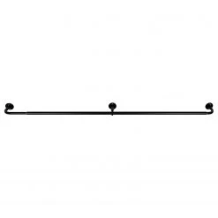 Mydeco Gardinenstange Day&Night ausziehbar - Zamak - Schwarz - Breite: 120 cm