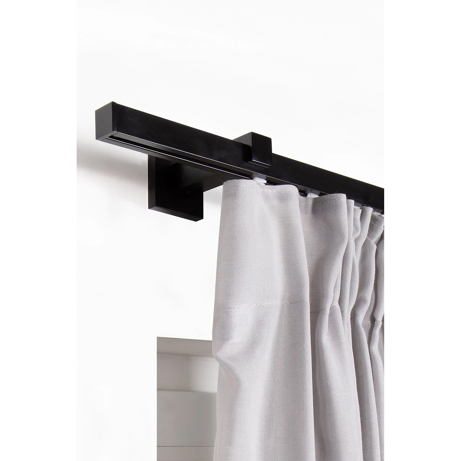 Mydeco 20mm Innenlaufgarnitur Square - Zamak - Schwarz - Breite: 160 cm – Bild 3