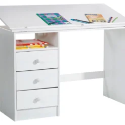 IDIMEX Kinderschreibtisch KEVIN - Weiß