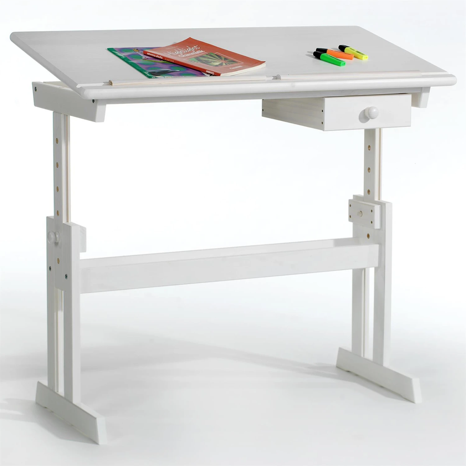 IDIMEX Kinderschreibtisch FLEXI - Weiß – Bild 4