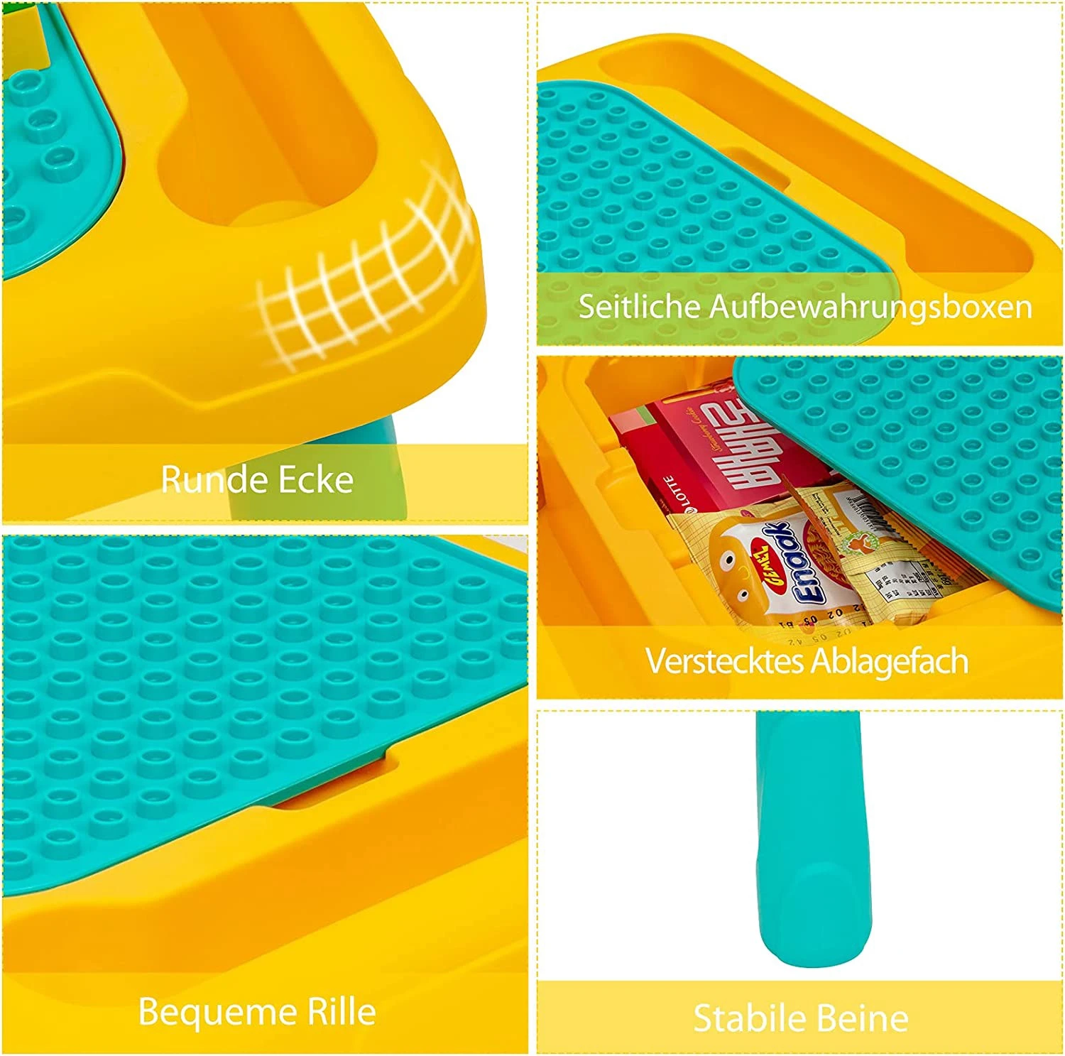 Costway 2 in 1 Kinder Spieltisch – Bild 5