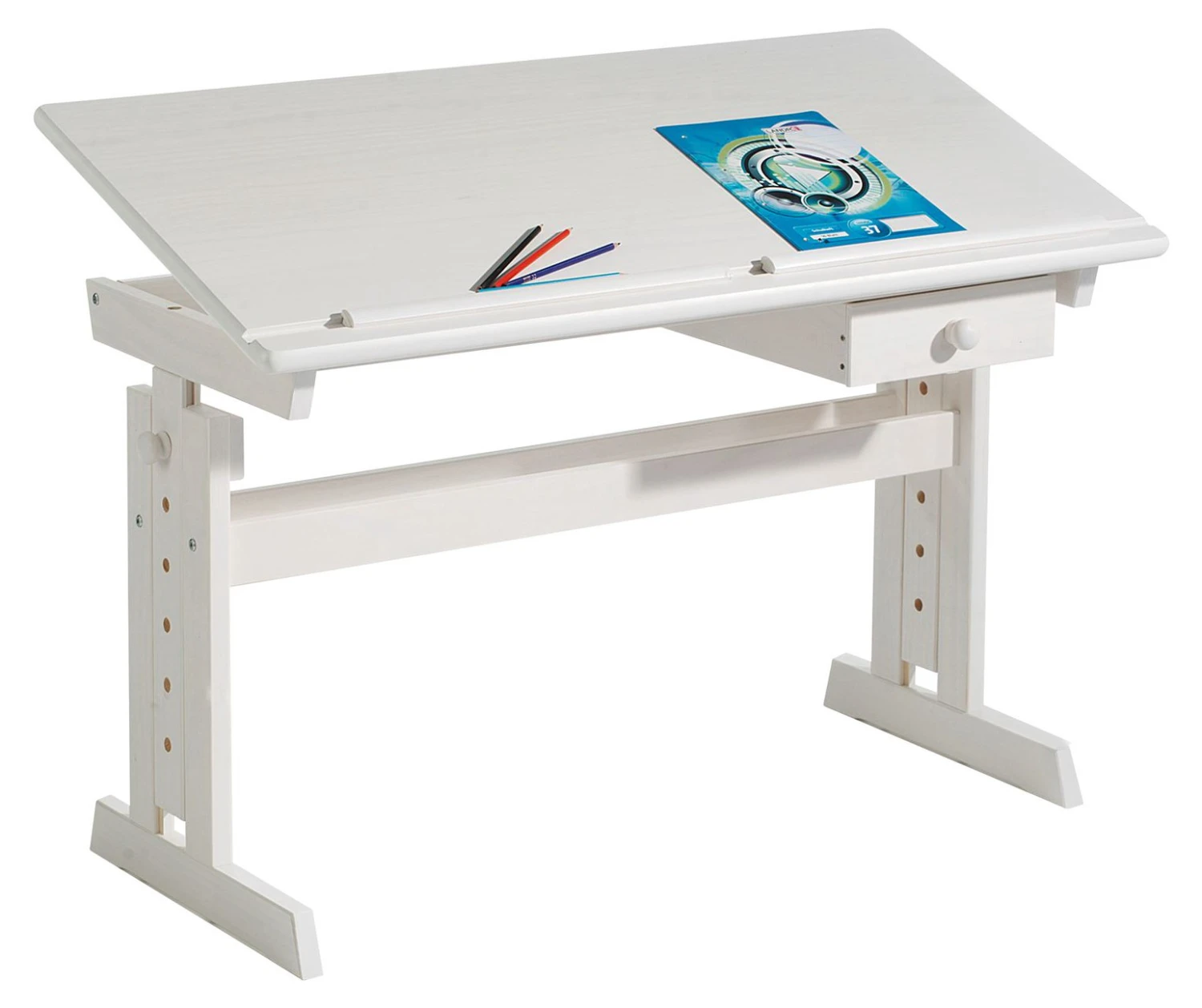 IDIMEX Kinderschreibtisch FLEXI - Weiß