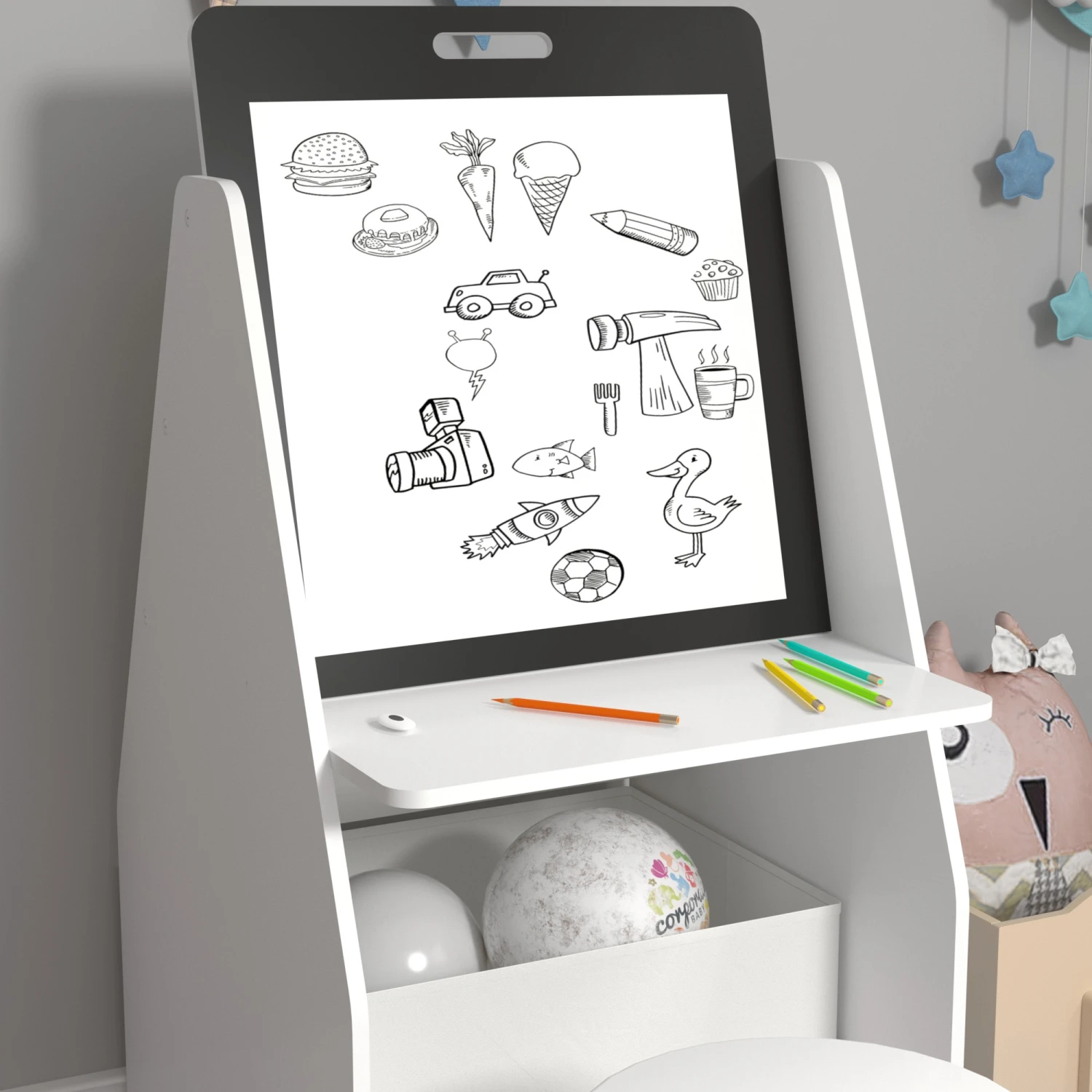 En.casa Kindertisch mit Sitzhocker Ferrol – Bild 6