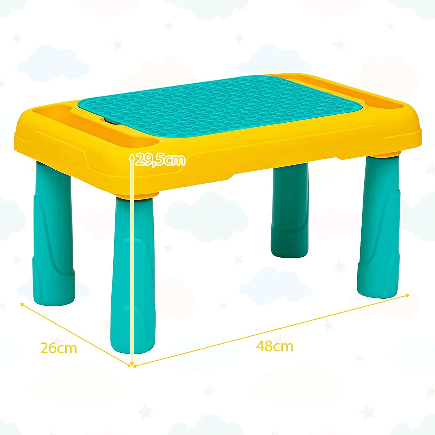 Costway 2 in 1 Kinder Spieltisch – Bild 6