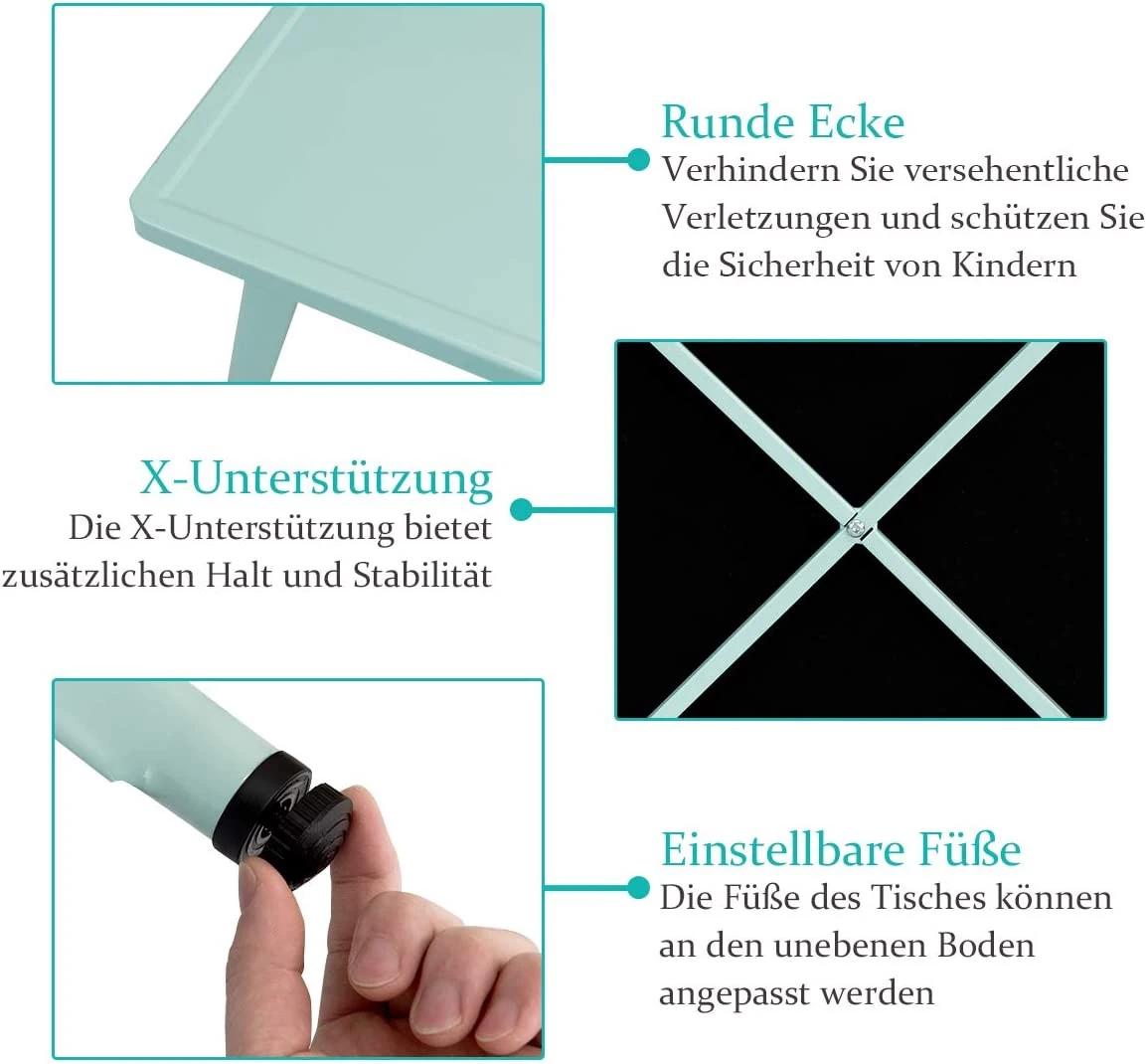 Costway Kindertisch Spieltisch – Bild 5