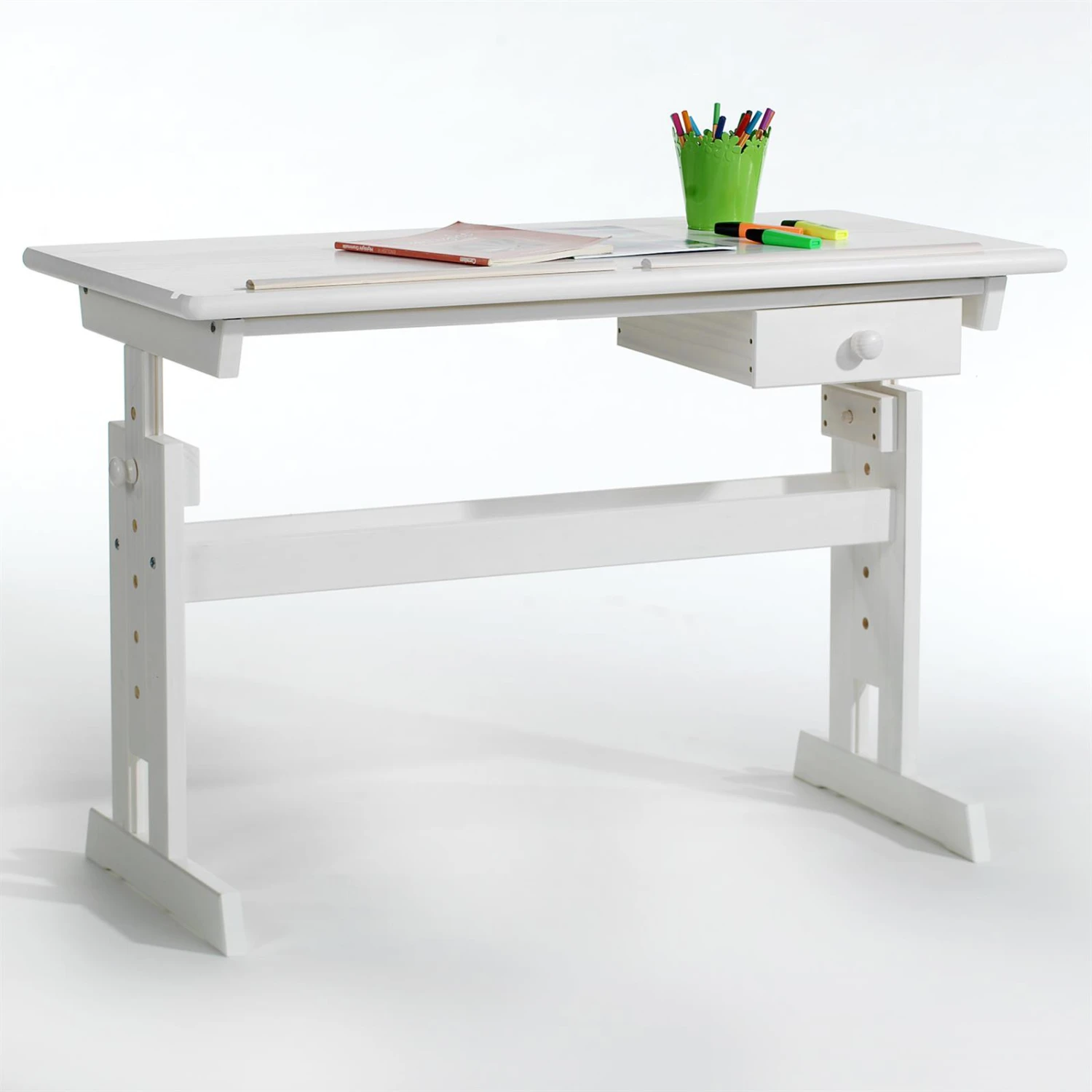 IDIMEX Kinderschreibtisch FLEXI - Weiß – Bild 2