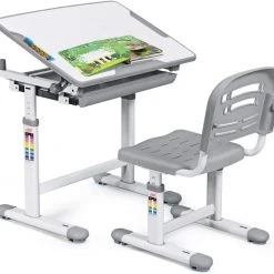 Costway Kinderschreibtisch höhenverstellbar