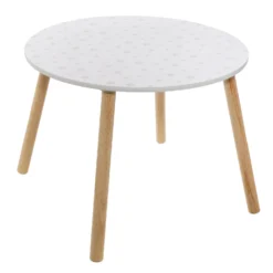 Atmosphera Créateur d'intérieur Kindertisch, weiß mit Sternen, Ø 60 cm