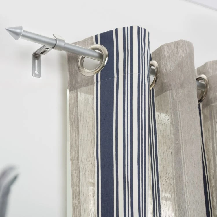 Lichtblick Gardinenstange Kegel II (1-läufig) - Metall - Silber – Bild 2