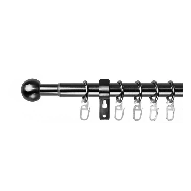 Lichtblick Gardinenstange Kolzin I (1-läufig) - Metall - Silber