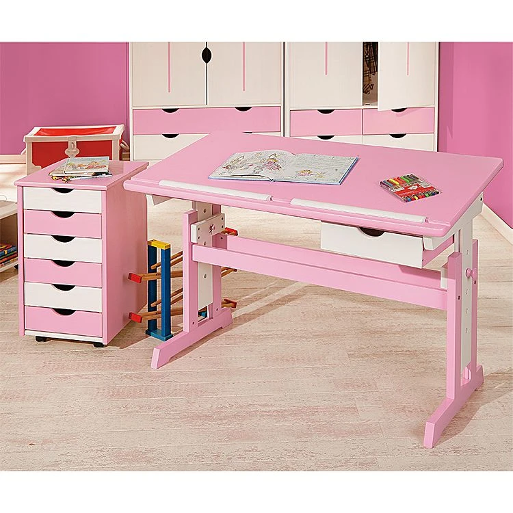 Kids Club Collection Jugendschreibtisch Cecilia - Rosa/Weiß – Bild 9