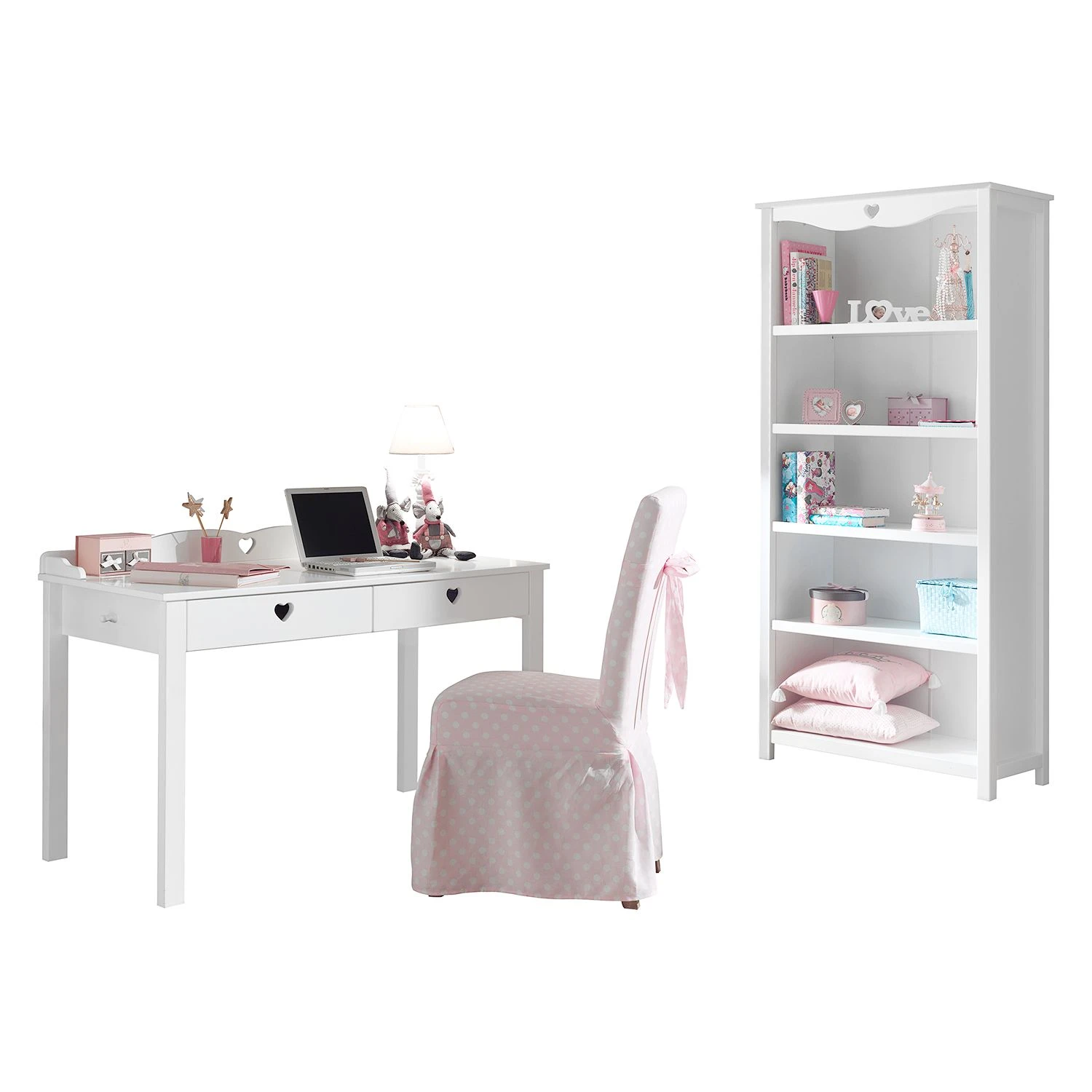 Vipack Jugendzimmerkombi Amori I (2-teilig) - Weiß