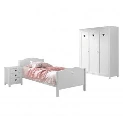 Vipack Jugendzimmerkombi Amori II (3-teilig) - Weiß