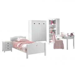 Vipack Jugendzimmerkombi Amori II (5-teilig) - Weiß