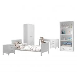 Vipack Jugendzimmerkombi Lewis I (5-teilig) - Weiß