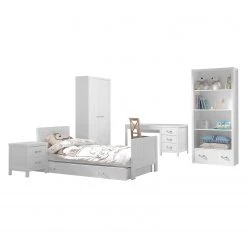 Vipack Jugendzimmerkombi Lewis I (6-teilig) - Weiß