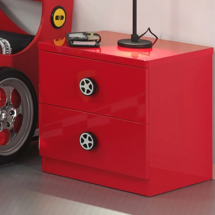 Vipack Nachtkommode Monza - Rot – Bild 2