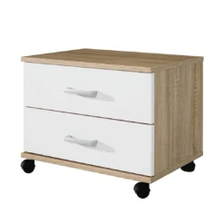 Rauch Blue Rollcontainer Point - Eiche Sonoma Dekor/Alpinweiß