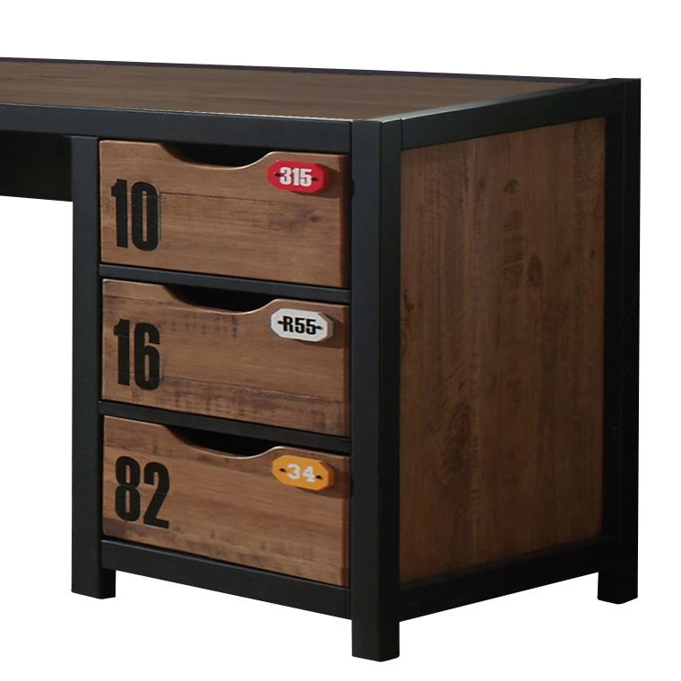 Vipack Schreibtisch Alex - Kiefer gebeizt – Bild 2