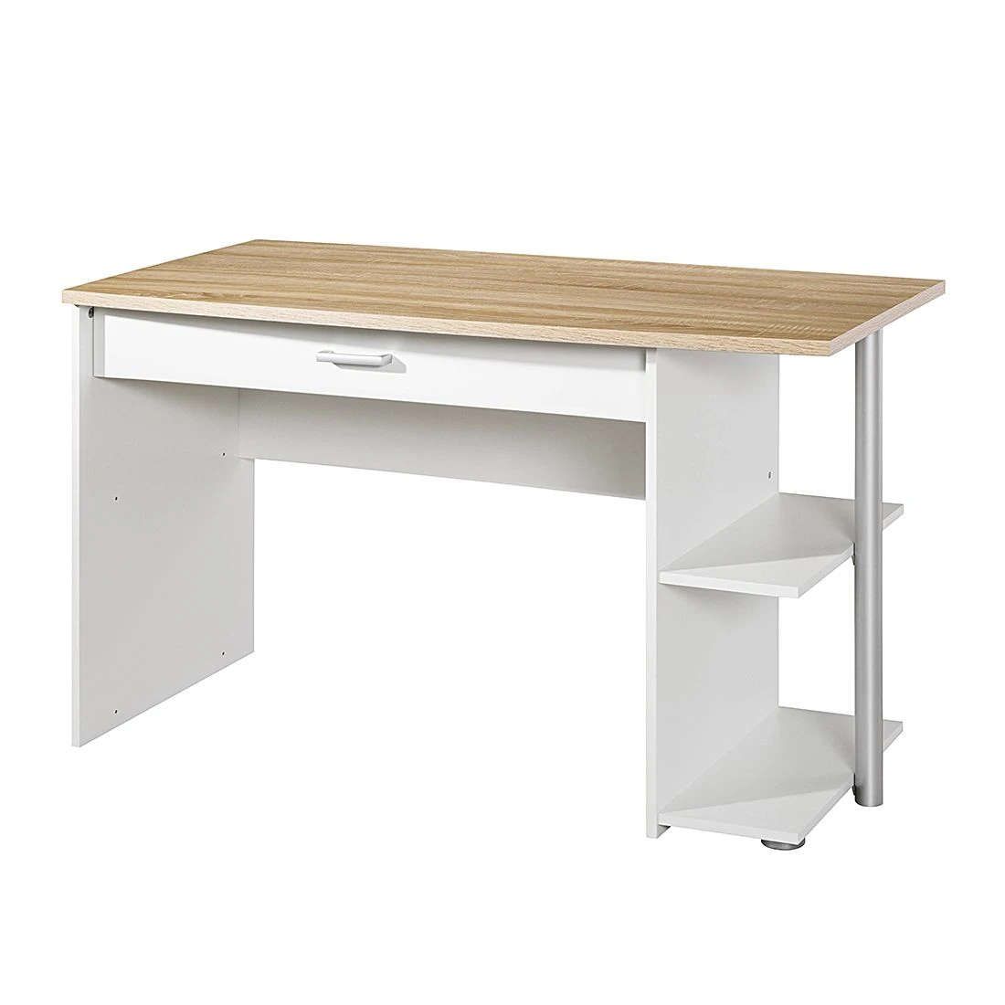 Rauch Blue Schreibtisch Point - Eiche Sonoma Dekor/Alpinweiß