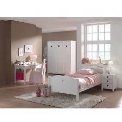 Vipack Jugendzimmerkombi Amori III (4-teilig) - Weiß